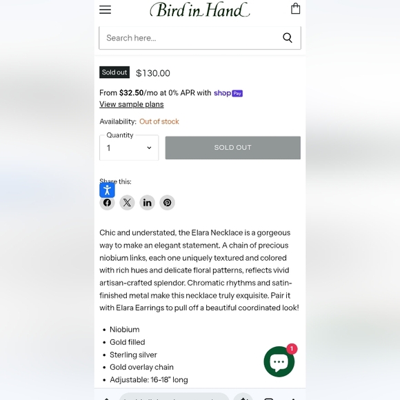 Elara Necklace by Holly Yashi - Picture 2 of 9